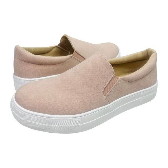 Soda TOPSHOE ave-Hike Platform Slip-On Sneaker - Size 8 - Mauve Cobra - Picture 3 of 8